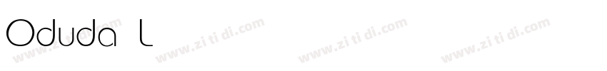 Oduda Light字体转换 Oduda Light字体转换